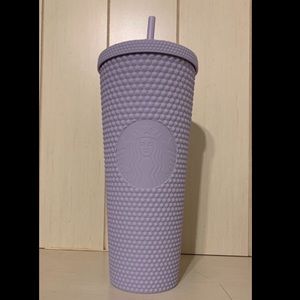 Lavender Venti Starbucks studded tumbler